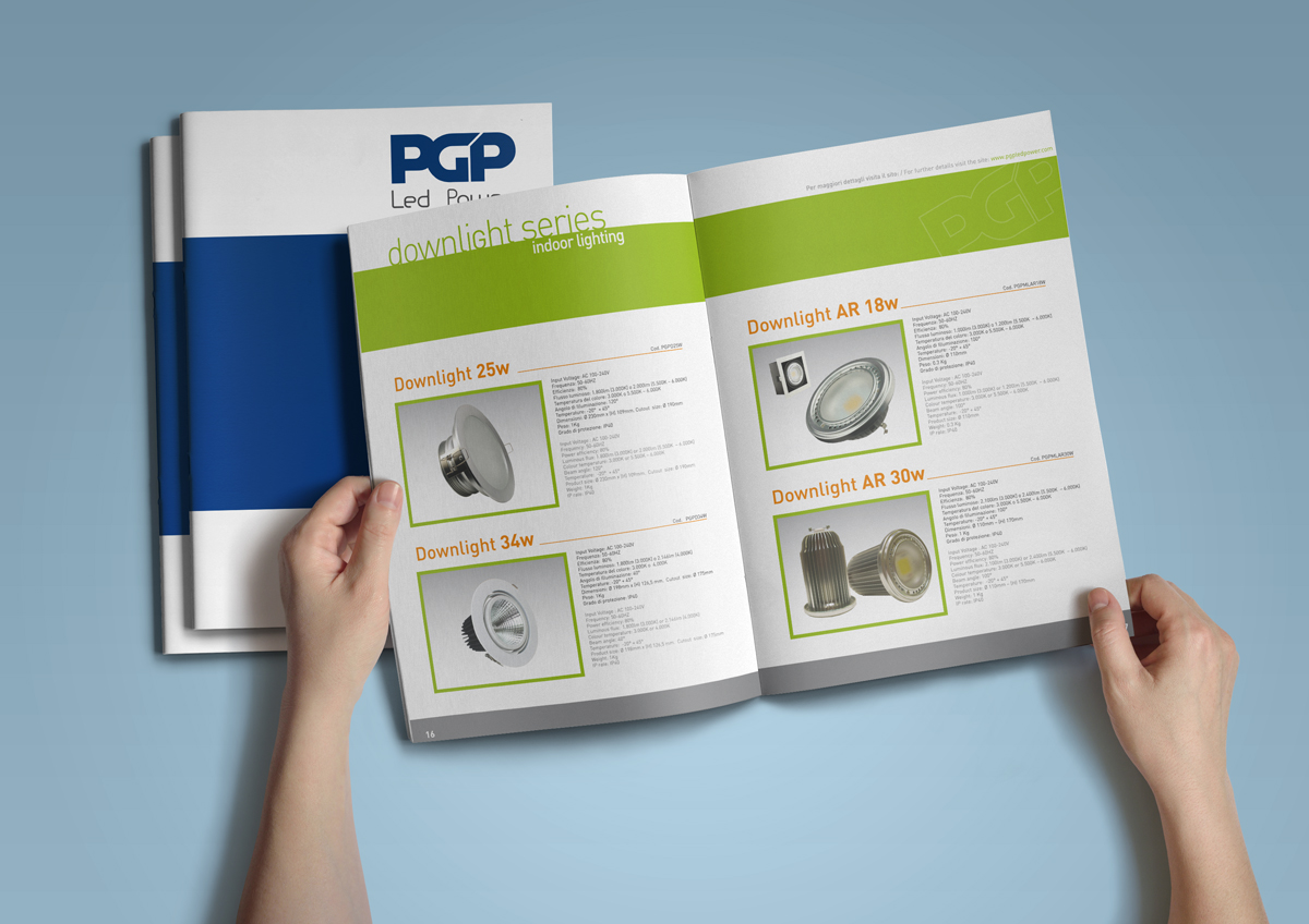 PGP Led Power Catalogo Prodotti by Maniac Studio